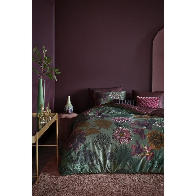 Voodipesukomplekt Dahlias Multi