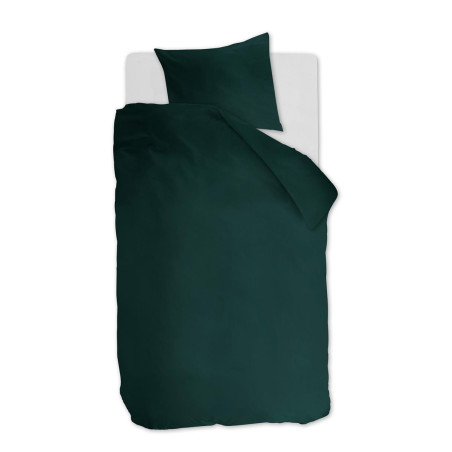Voodipesukomplekt Cotton Uni Dark Green
