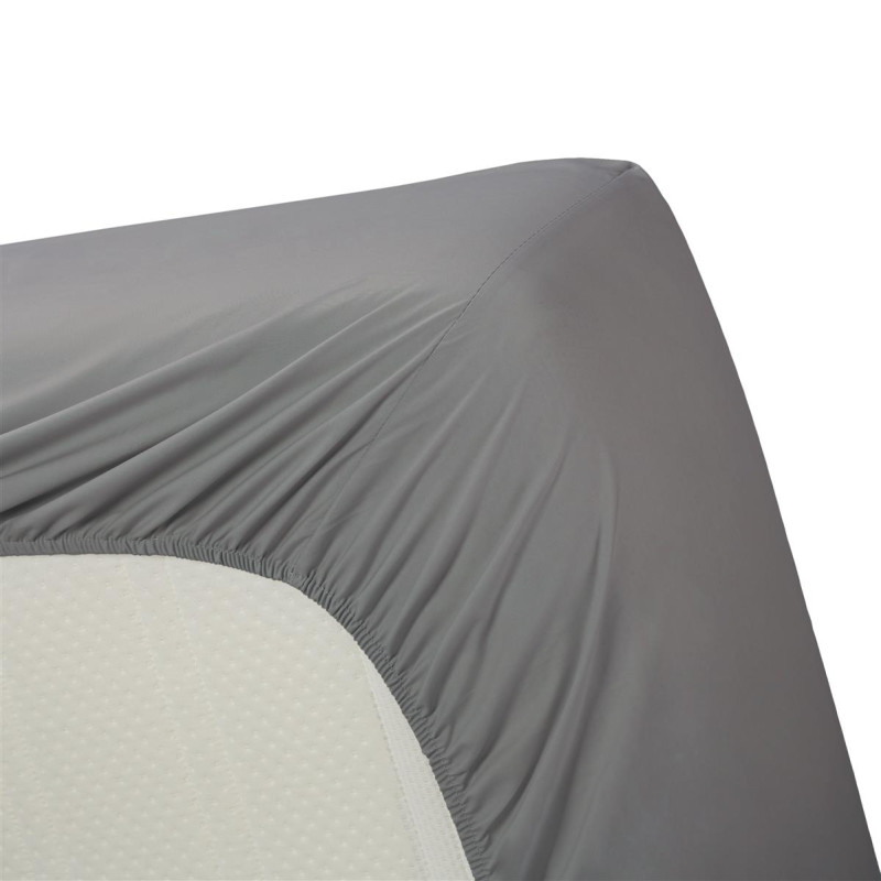 Cotton Uni HL Grey paigaldatud leht