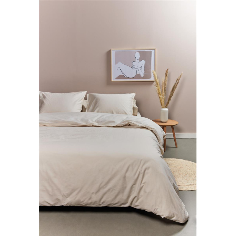 Voodipesukomplekt Cotton Uni Sand