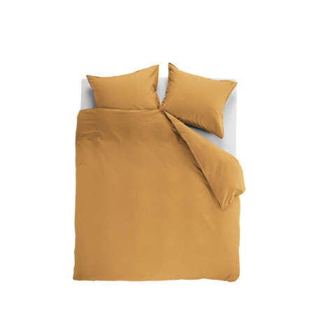 Voodipesukomplekt Cotton Uni Ochre