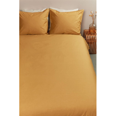 Voodipesukomplekt Cotton Uni Ochre hind