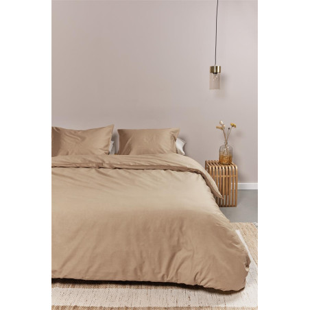 Voodipesukomplekt Cotton Uni Khaki interneti teel