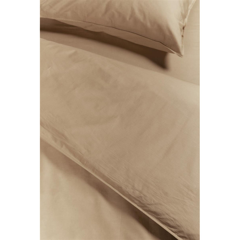 Voodipesukomplekt Cotton Uni Khaki