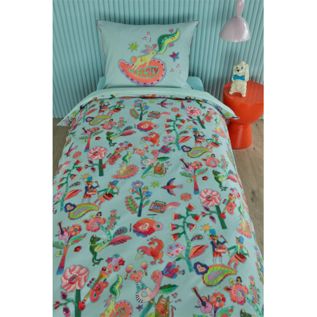 Voodipesukomplekt Musica Blue interneti teel