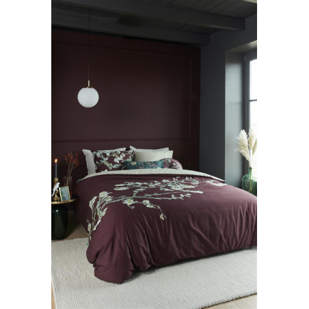 Voodipesukomplekt Blossom Dark Red