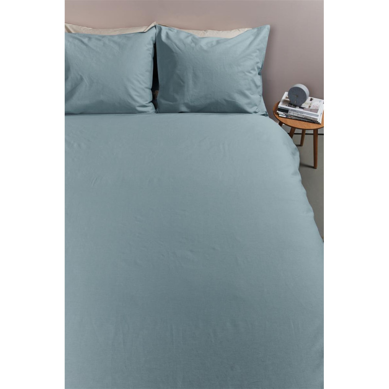 Voodipesukomplekt Cotton Uni Blue