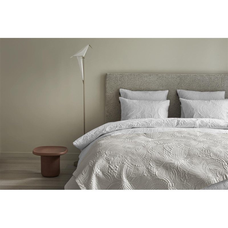 Voodipesukomplekt MOOOI Embroided Dodo Pavone White