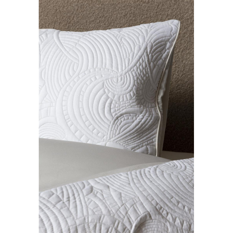 Voodipesukomplekt MOOOI Embroided Dodo Pavone White