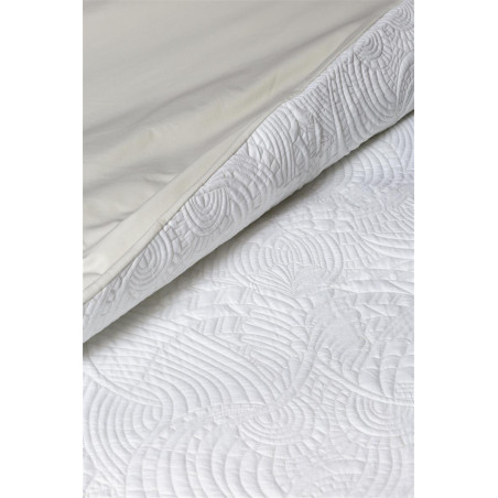 Voodipesukomplekt MOOOI Embroided Dodo Pavone White