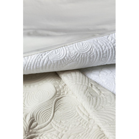 Voodipesukomplekt MOOOI Embroided Dodo Pavone White