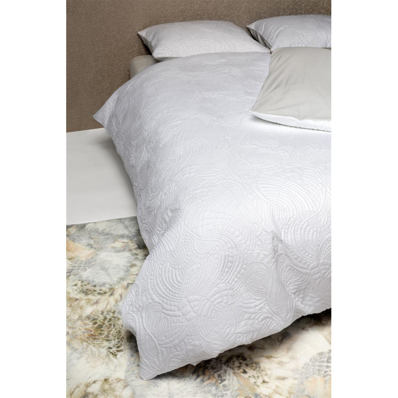 Voodipesukomplekt MOOOI Embroided Dodo Pavone White