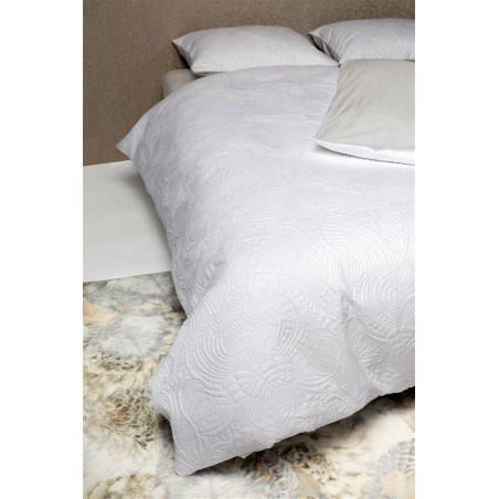 Voodipesukomplekt MOOOI Embroided Dodo Pavone White
