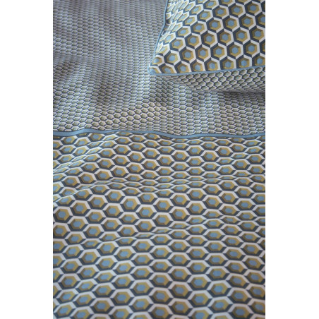 Voodipesukomplekt Facette Blue Green