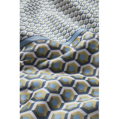 Voodipesukomplekt Facette Blue Green