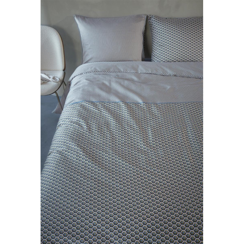 Voodipesukomplekt Facette Blue Green