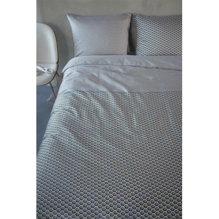 Voodipesukomplekt Facette Blue Green