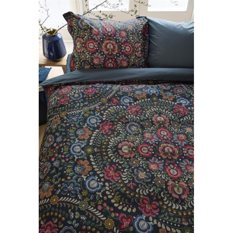 Voodipesukomplekt Ricamo Dark Blue