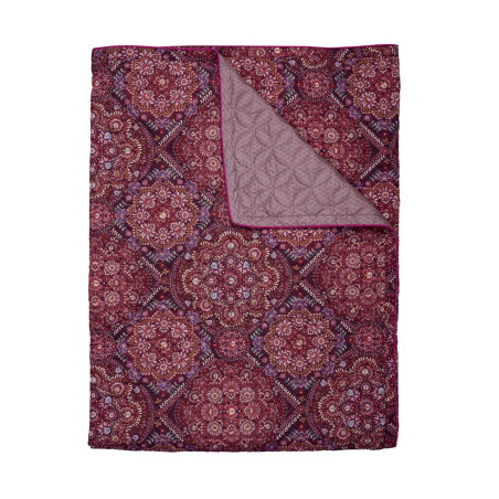 Voodikatted Autunno Quilt Mosaico Dark Red
