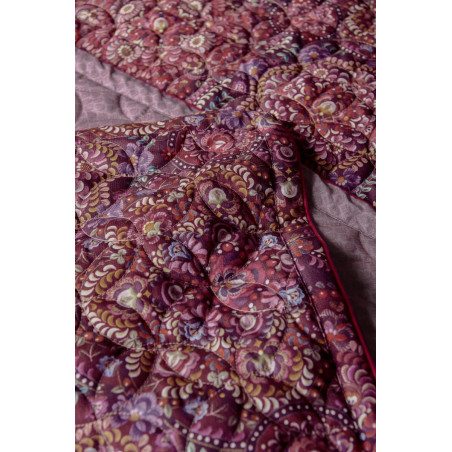 Voodikatted Autunno Quilt Mosaico Dark Red