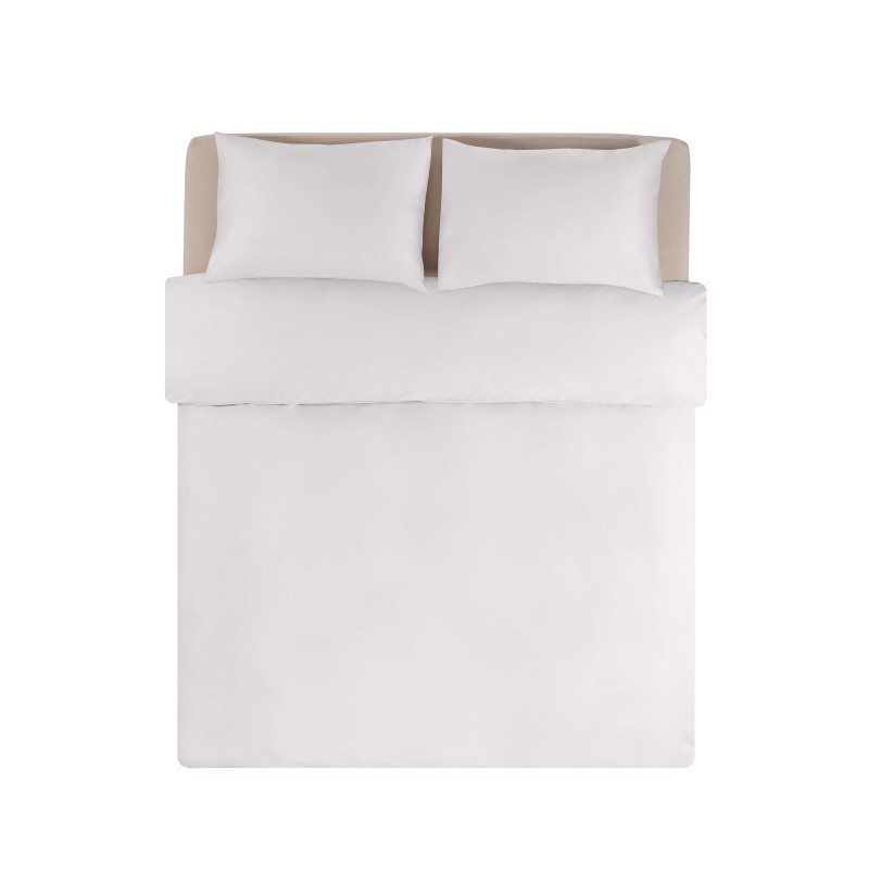 KING WHITE Laste satiinist voodipesukomplekt