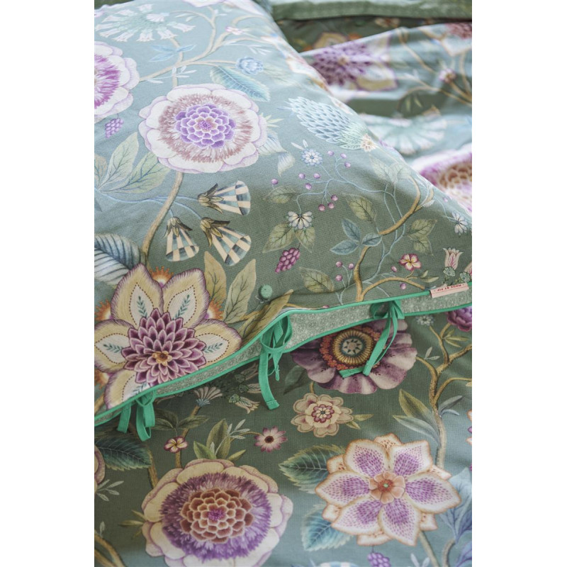 Voodipesukomplekt Viva Las Flores Green