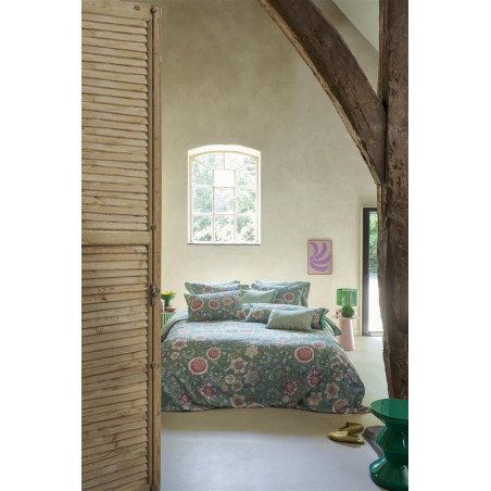 Voodipesukomplekt Viva Las Flores Green