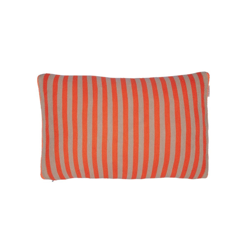 Dekoratiivne padi Blockstripe Bonsoir Stripe Orange knitted