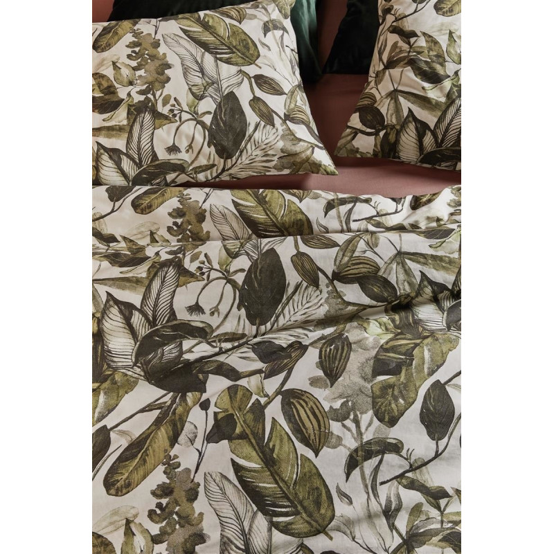 Voodipesukomplekt All Leaves Green