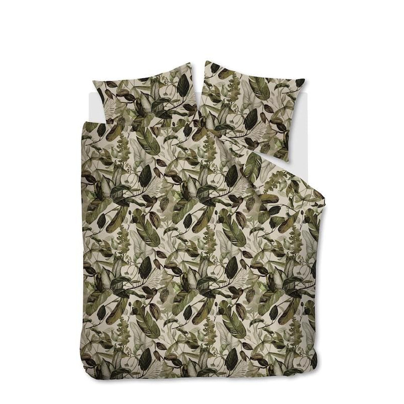 Voodipesukomplekt All Leaves Green