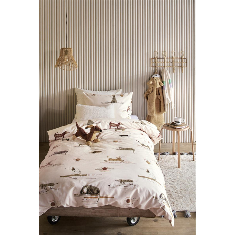 Voodipesukomplekt Hot Dogs Pink