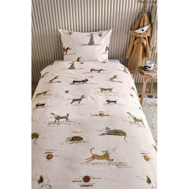 Voodipesukomplekt Hot Dogs Pink