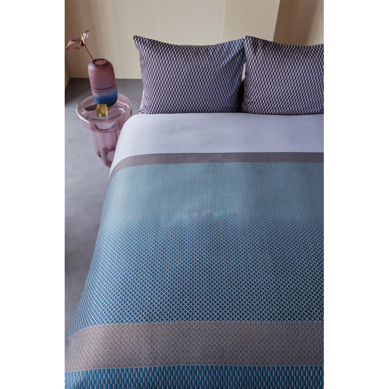 Voodipesukomplekt Sashiko Blue Grey