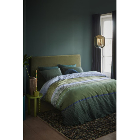 Voodipesukomplekt Romeo Blue Green hind