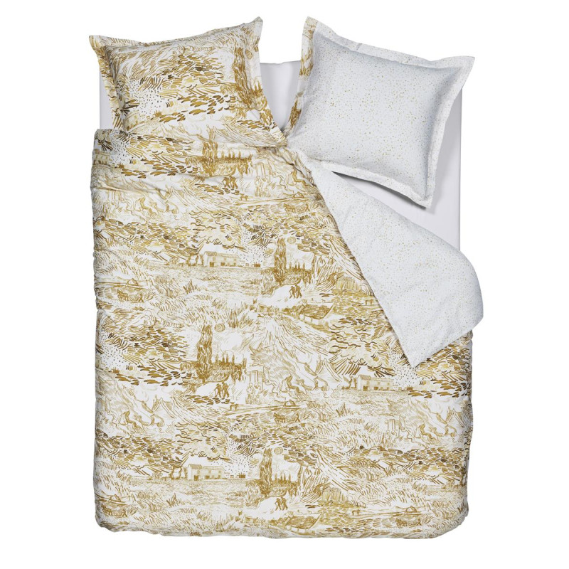 Voodipesukomplekt Champs de Semis Ochre