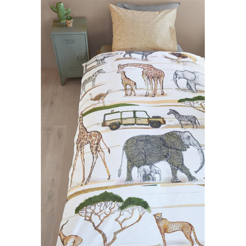 Laste voodipesukomplekt Jeep Safari Natural