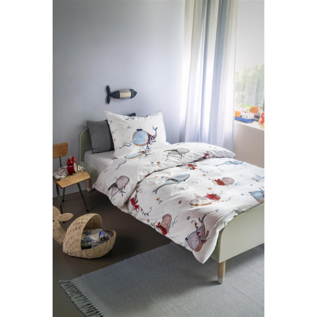 Voodipesukomplekt Whaletastic Blue