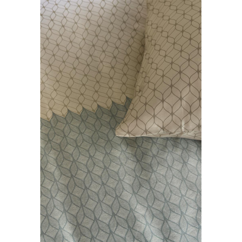 Voodipesukomplekt Ariel Blue Green