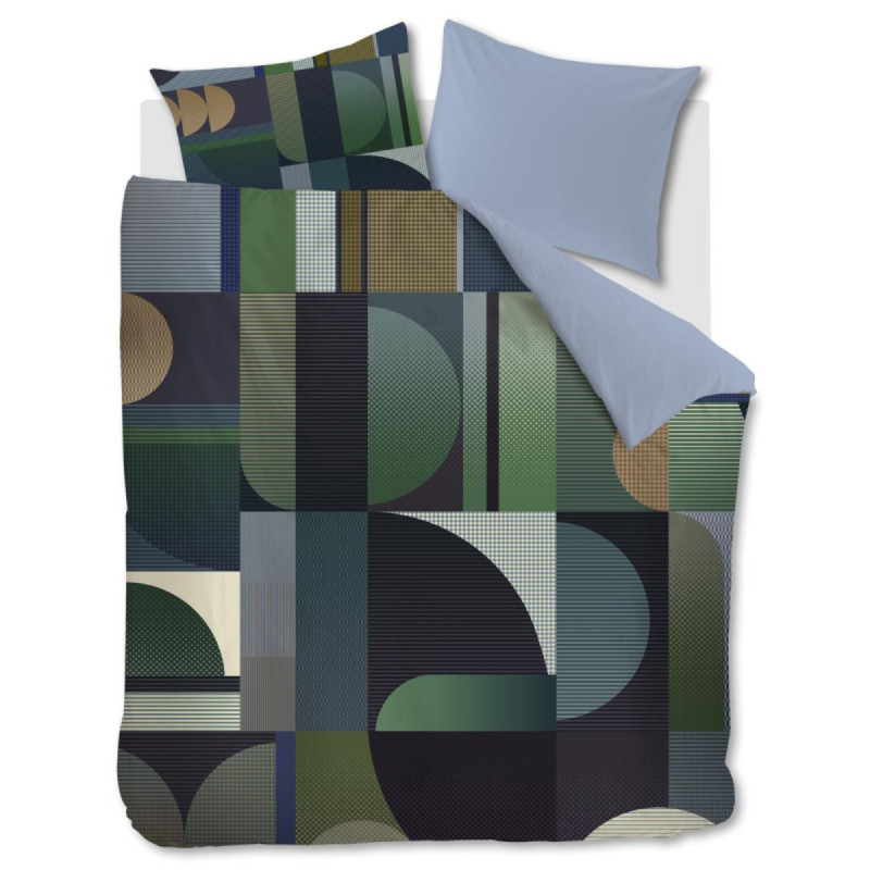 Voodipesukomplekt Utopia Blue Green