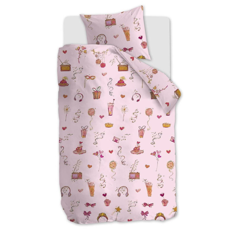 Voodipesukomplekt Pink Party Pink