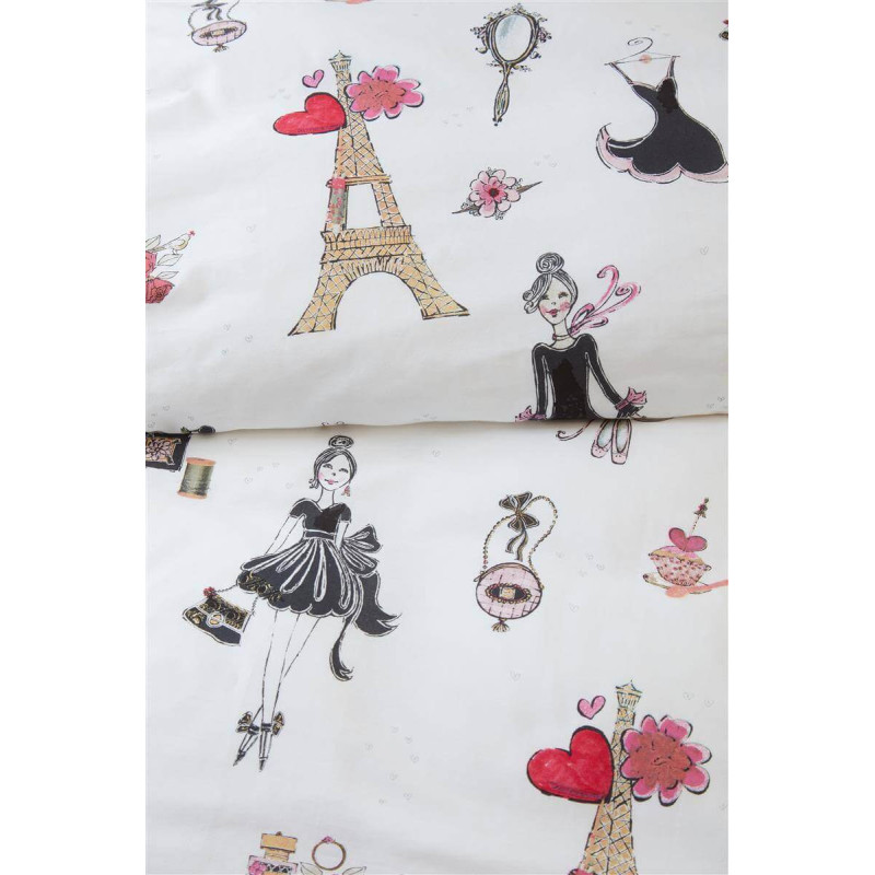Voodipesukomplekt Paris Girl Pink