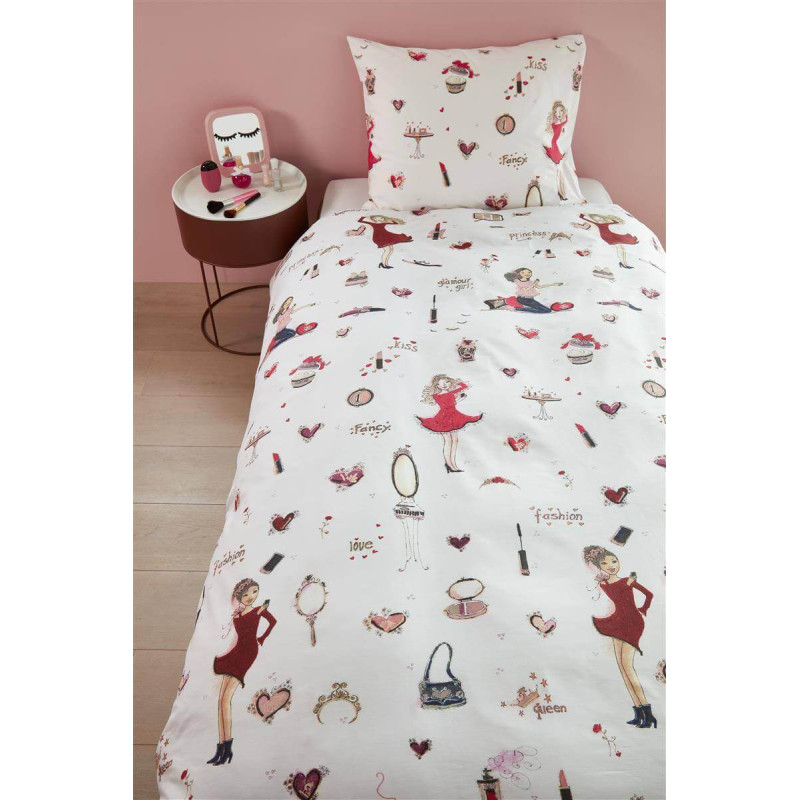 Voodipesukomplekt Fashion Pink