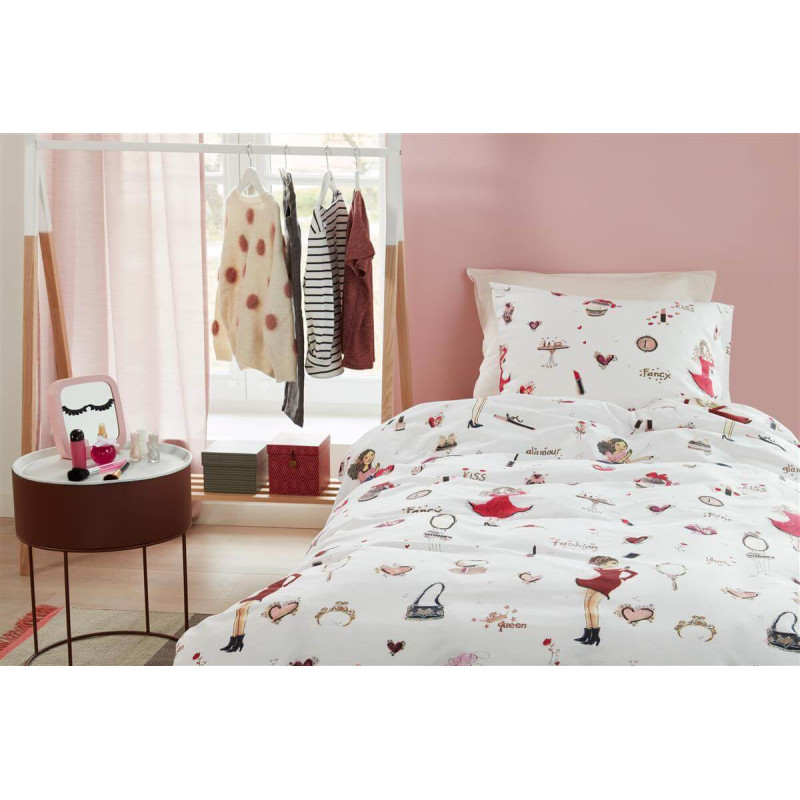 Voodipesukomplekt Fashion Pink