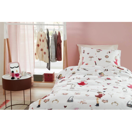 Voodipesukomplekt Fashion Pink