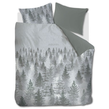 Voodipesukomplekt Foggy Forest Green