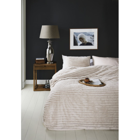 Voodipesukomplekt Furry Stripes Off-white