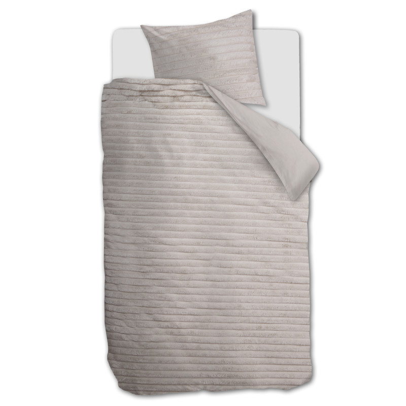 Voodipesukomplekt Furry Stripes Off-white