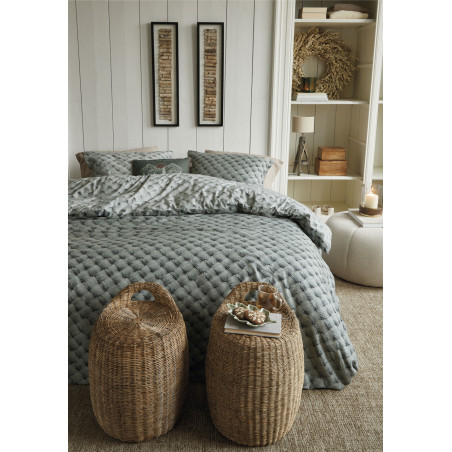 Voodipesukomplekt Woven Wool Green