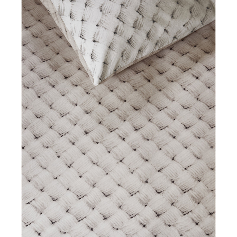 Voodipesukomplekt Woven Wool Natural