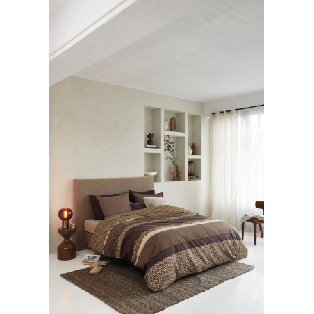 Voodipesukomplekt Fera Brown